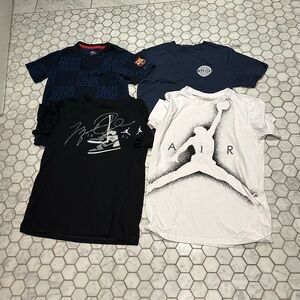 Boys random t-shirts, 3 Nike + 1 Vans, Youth Large and XL
